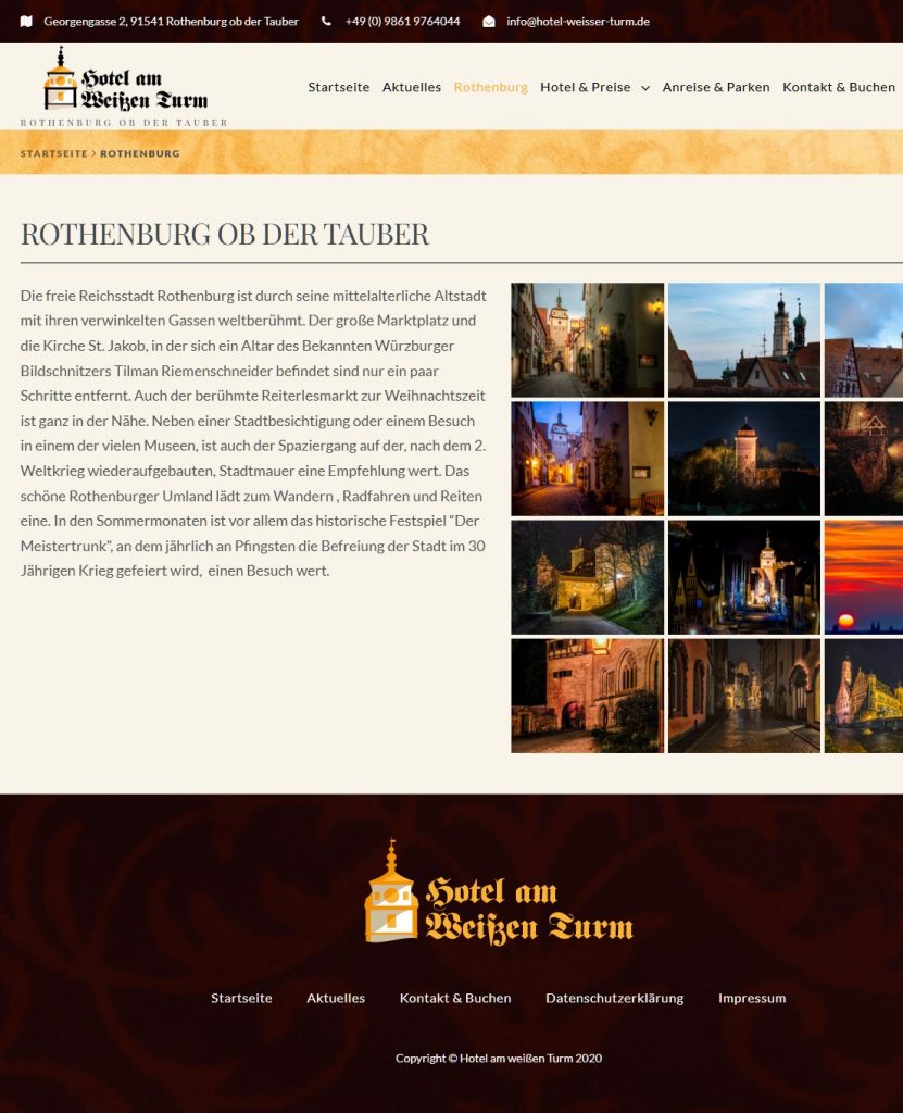 Hotel Weißer Turm - Rothenburg ob der Tauber