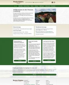 Webseite für Pension Colmberg